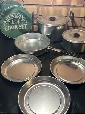 Greatland Outdoor Camping Aluminum Cook Set 8-piece